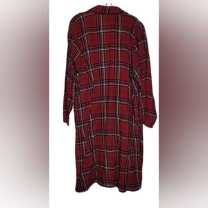 Pre-Loved 2x Oversized Plaid Duster